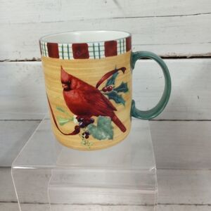 Lenox Winter Greetings Everyday Mug Coffee Cup Cardinals Christmas Holiday.